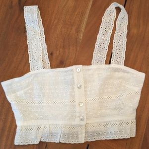 Forever 21 white crop top